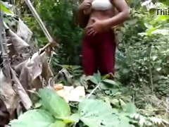 Desi girl in jungle